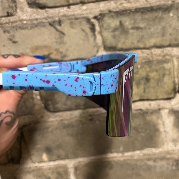 Pit Viper Accessories Used Baby Bluewhite Pit Vipers Reflective